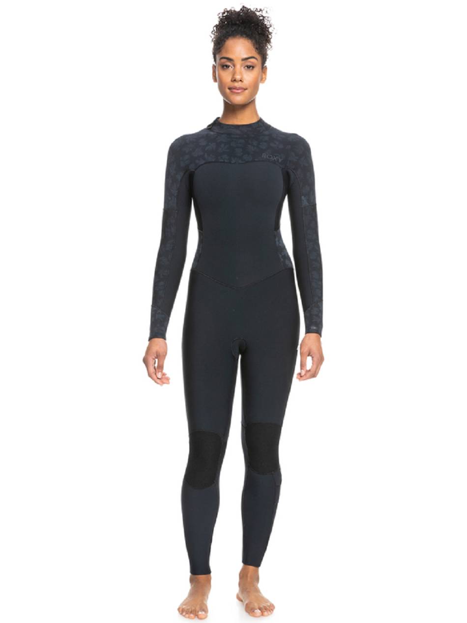 Roxy 4/3mm Swell Series Back Women\'s Wetsuits Black | SG_LW4042