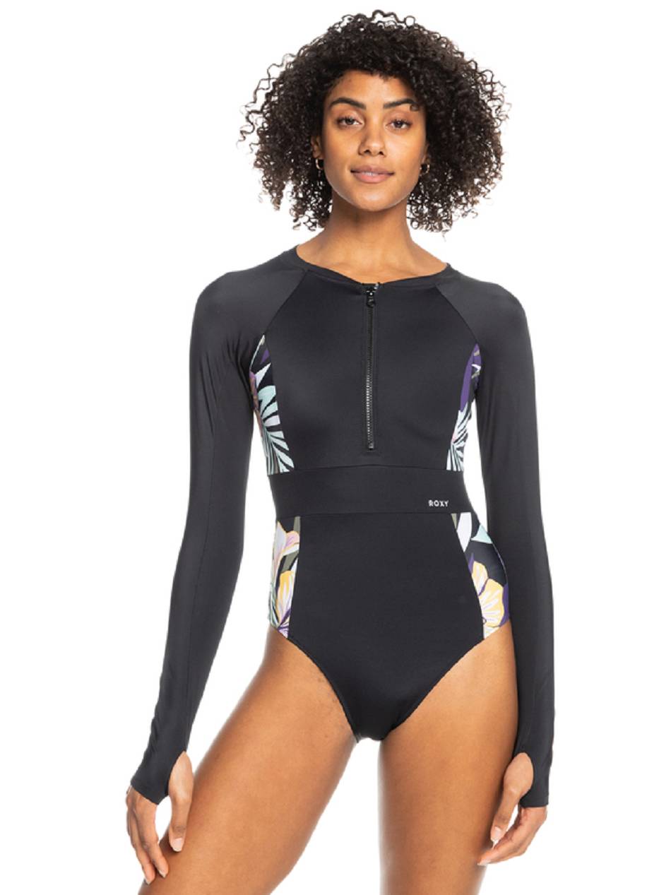 Roxy Active Blocking One Piece Women\'s Rashguards Black | SG_LW7841