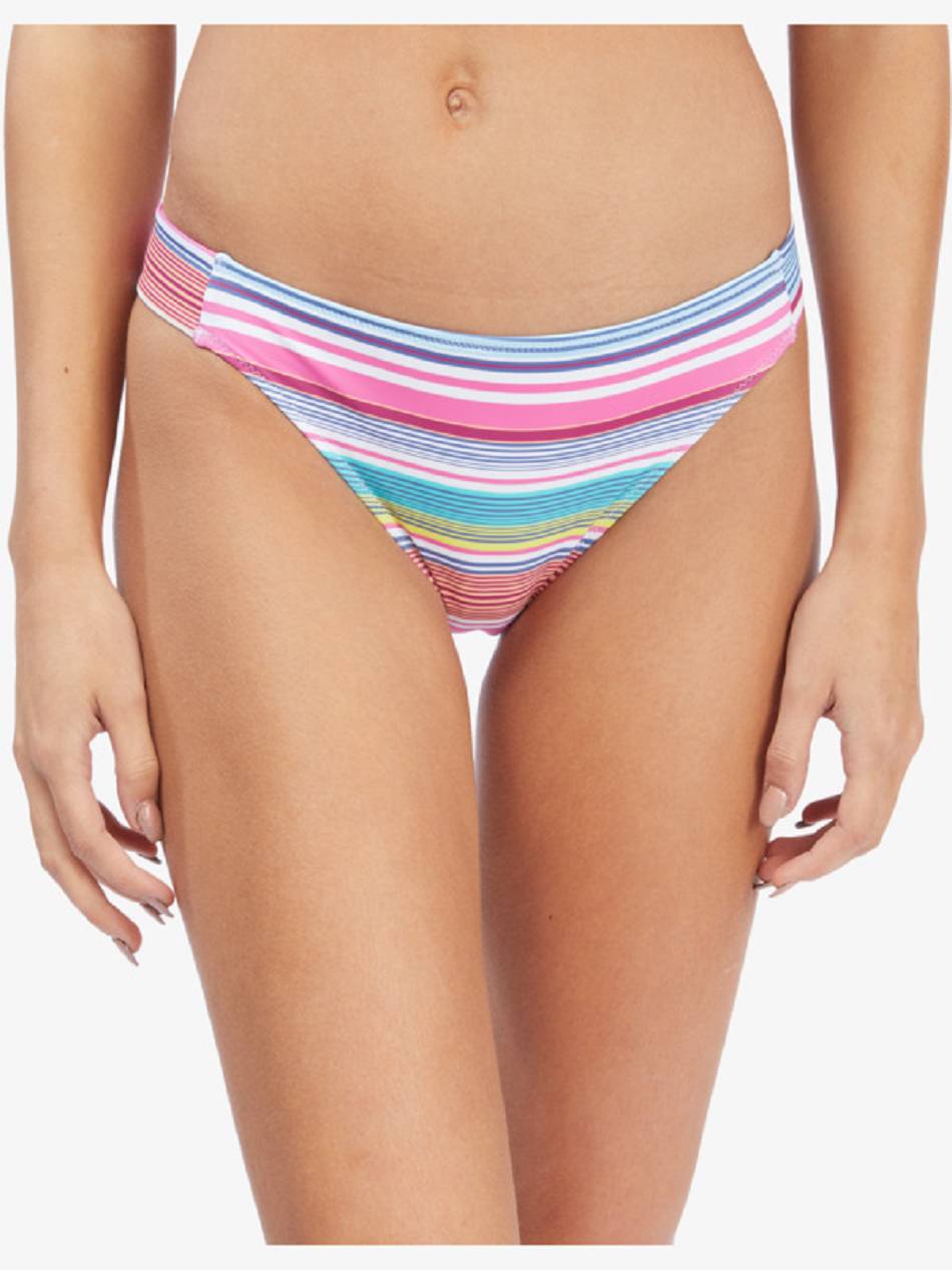 Roxy Active Sporty Women\'s Bikini Bottoms Multicolor Stripes | SG_LW3988