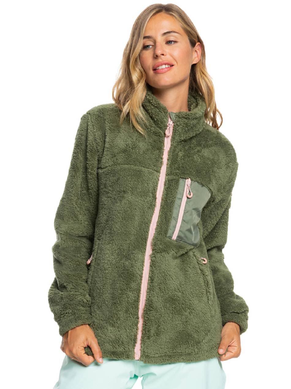 Roxy Alabama Women\'s Fleece Deep Green | SG_LW5317