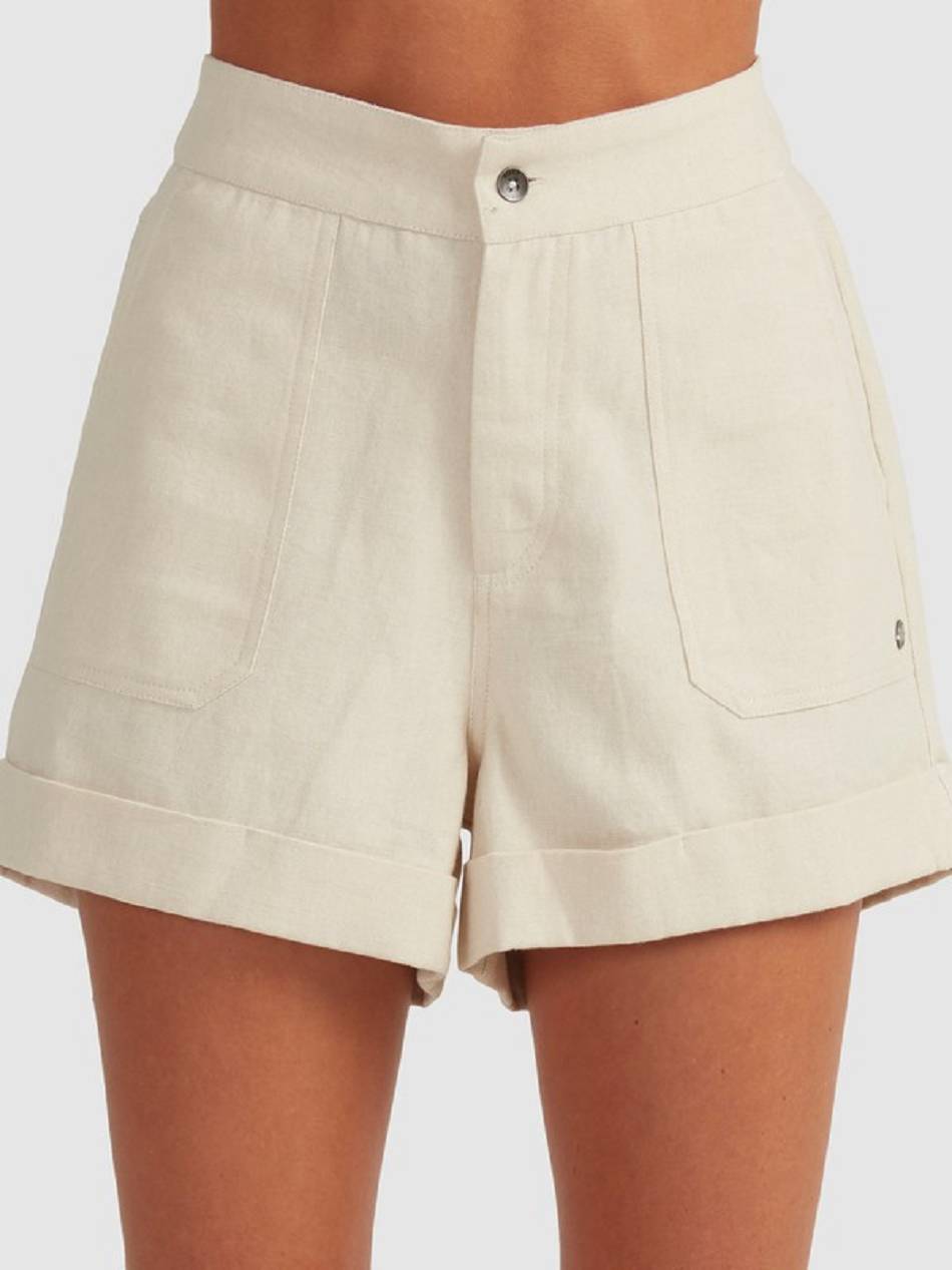 Roxy Alta Women\'s Shorts Beige | SG_LW7809