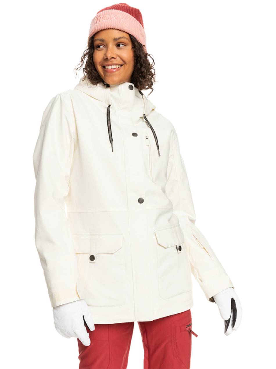 Roxy Andie Insulated Women\'s Snow Jackets White | SG_LW3635