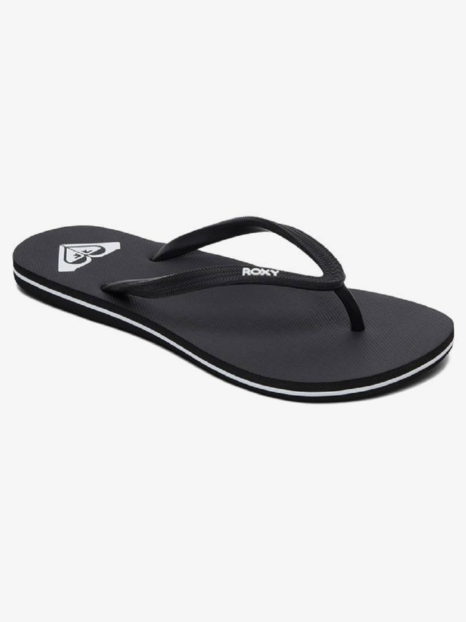 Roxy Azul Women\'s Flip Flops Black | SG_LW3828