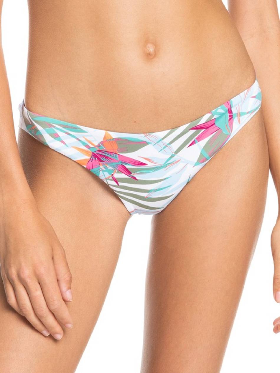 Roxy Beach Classics Cheeky Women\'s Bikini Bottoms white flower | SG_LW1601