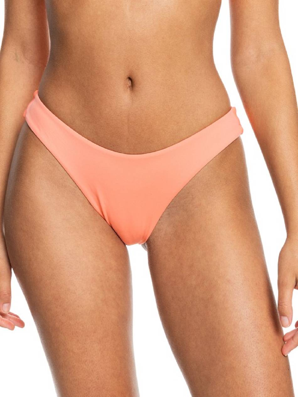 Roxy Beach Classics High-Leg Solid Women\'s Bikini Bottoms Coral | SG_LW9507