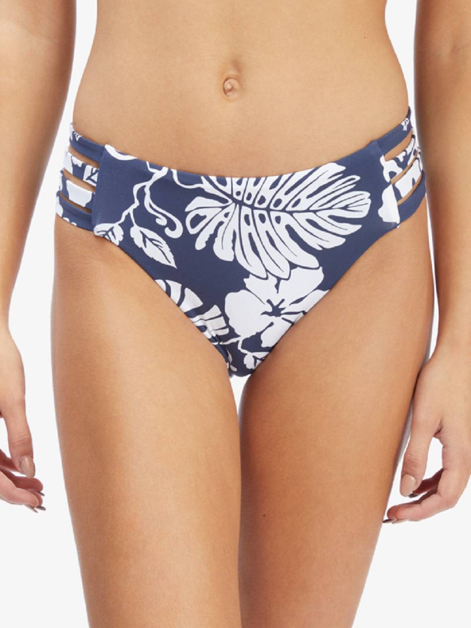 Roxy Beach Classics Mid Hipster Women\'s Bikinis Indigo flower | SG_LW9154