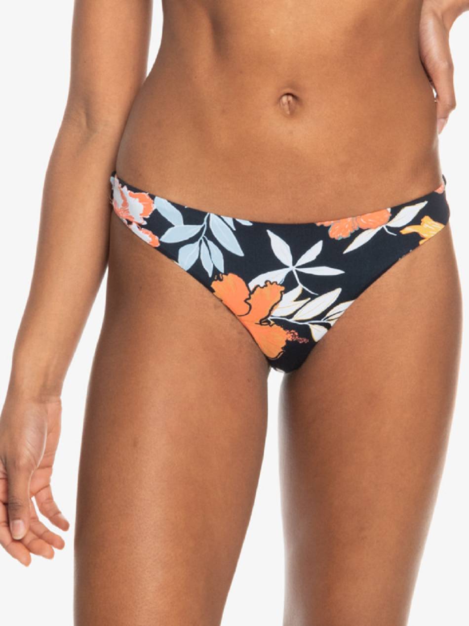 Roxy Beach Classics Tanga Women\'s Bikinis Dark Grey flower | SG_LW5653