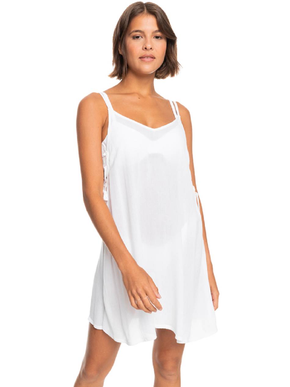 Roxy Beachy Vibes Solid Beach Women\'s Cover Ups White | SG_LW2671