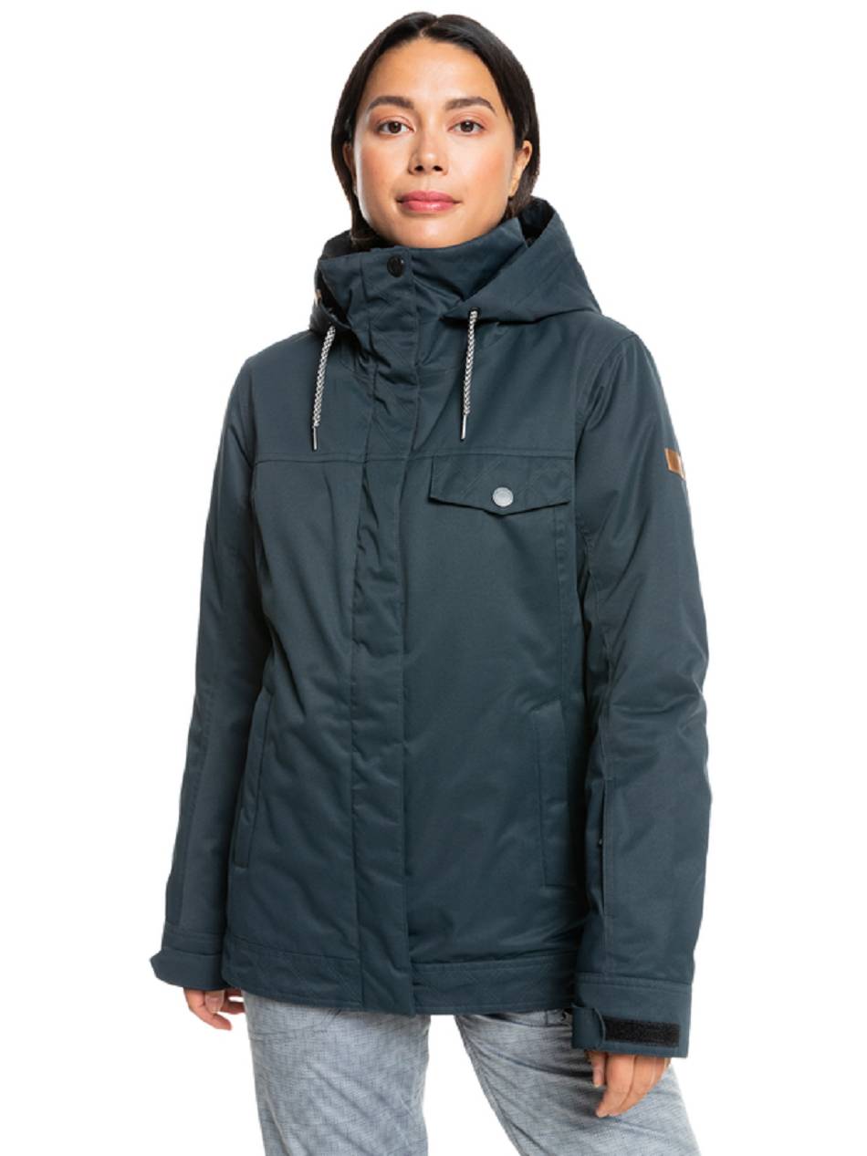 Roxy Billie Insulated Women\'s Snow Jackets Black | SG_LW3405