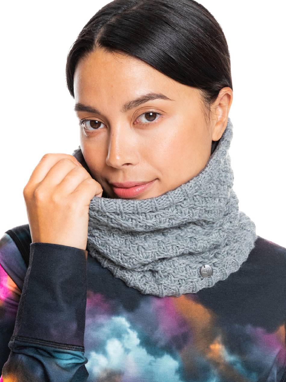 Roxy Blizzard Neck Warmer Women\'s Scarves grey | SG_LW8372