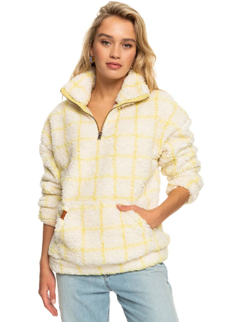 Roxy Bonfire On The Beach Women\'s Fleece beige yellow | SG_LW6855