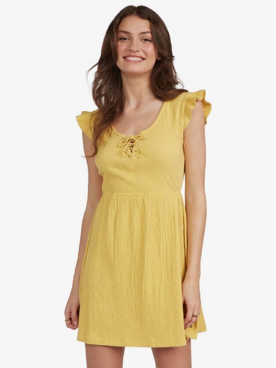 Roxy Born In Paradise Women\'s Dress yellow | SG_LW5181