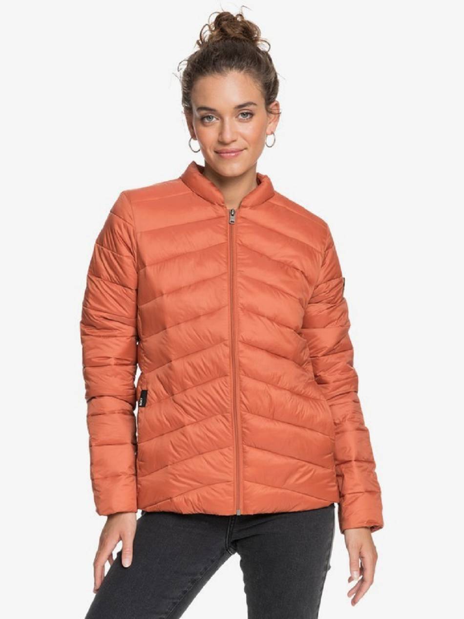 Roxy Coast Road Puffy Women\'s Jackets orange | SG_LW7131