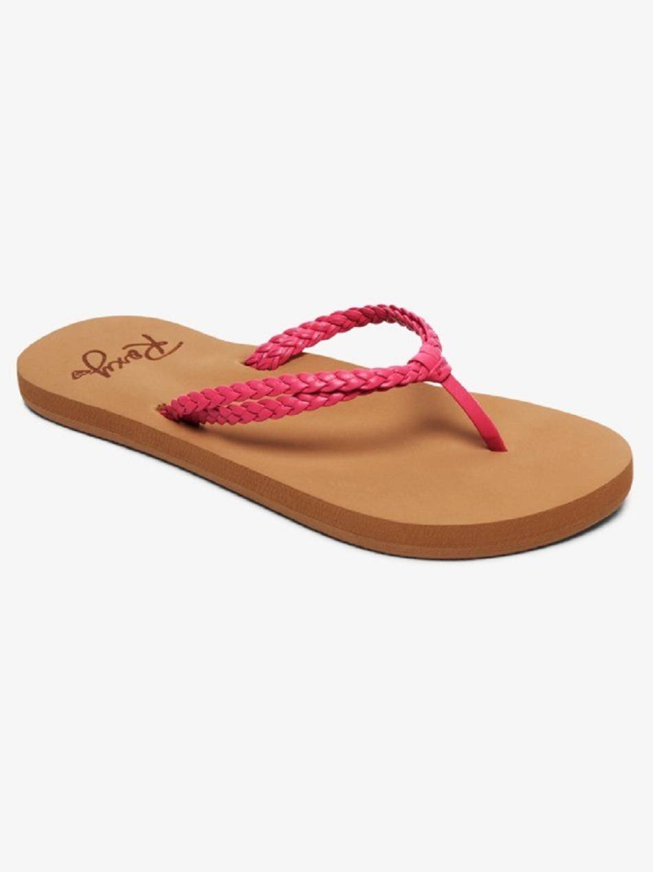 Roxy Costas Kids\' Sandals Pink / brown | SG_LW2255