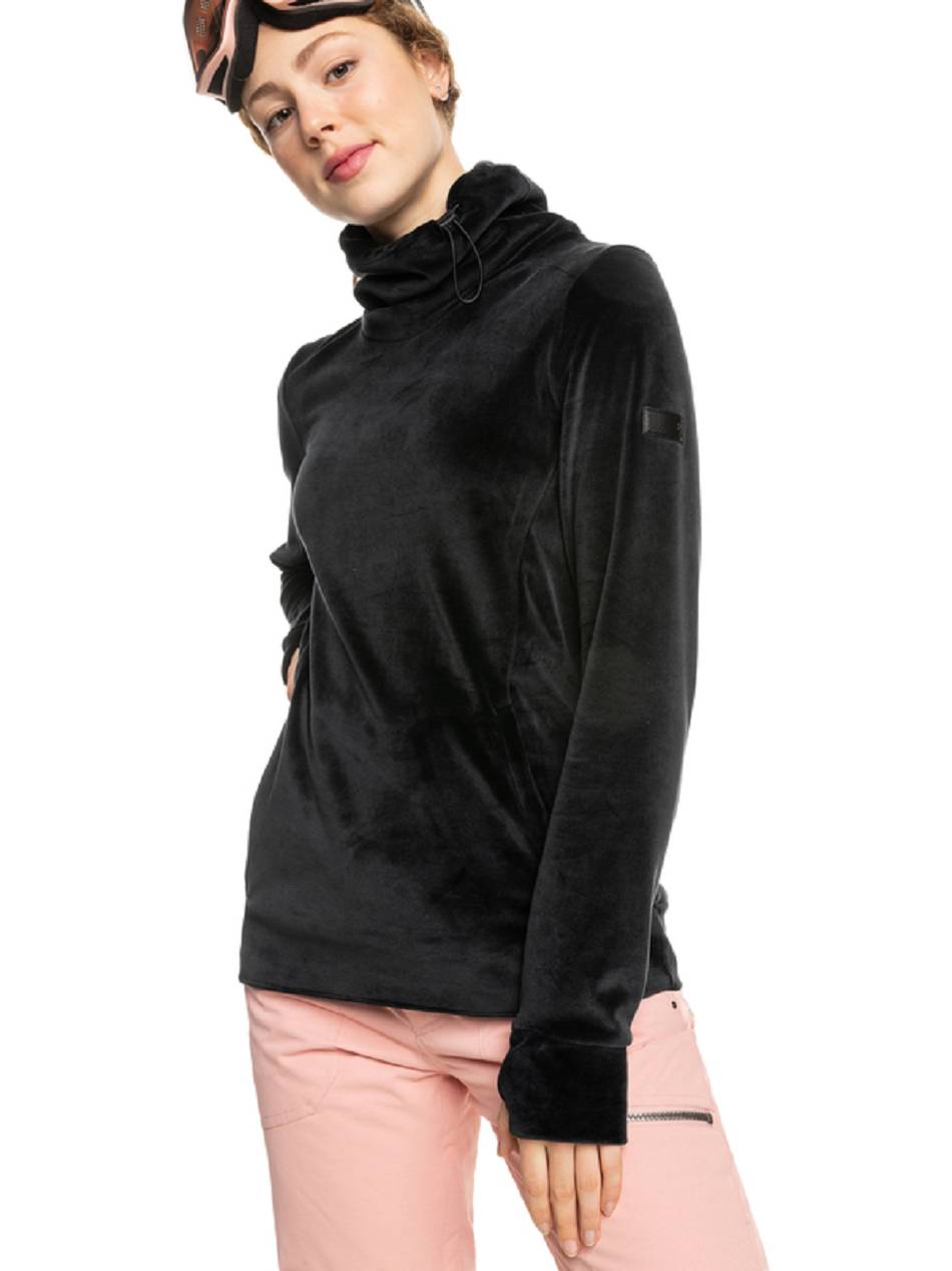 Roxy Deltine Women\'s Fleece Black | SG_LW2845