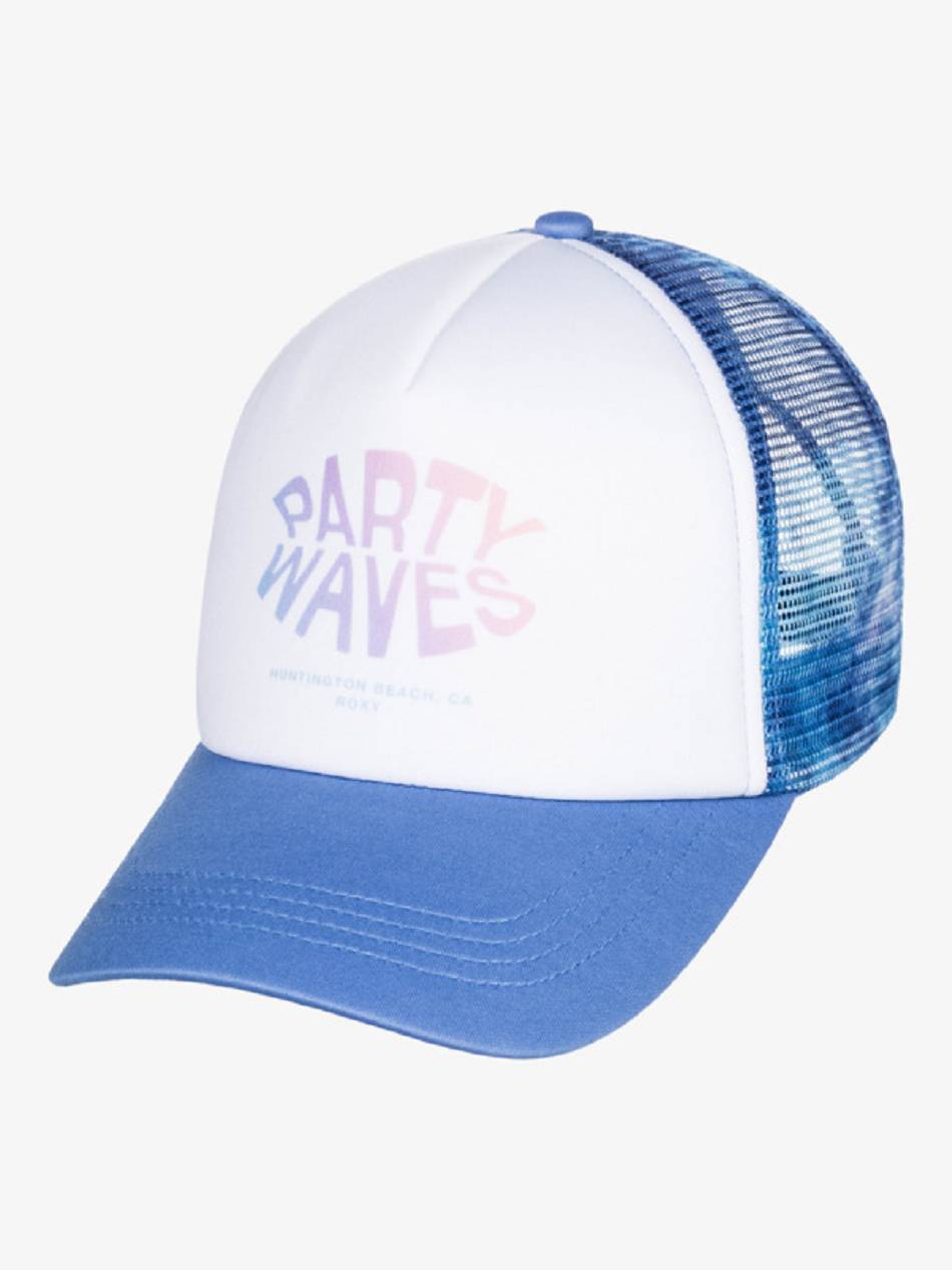 Roxy Donut Spain Women\'s Hats Blue White | SG_LW1773