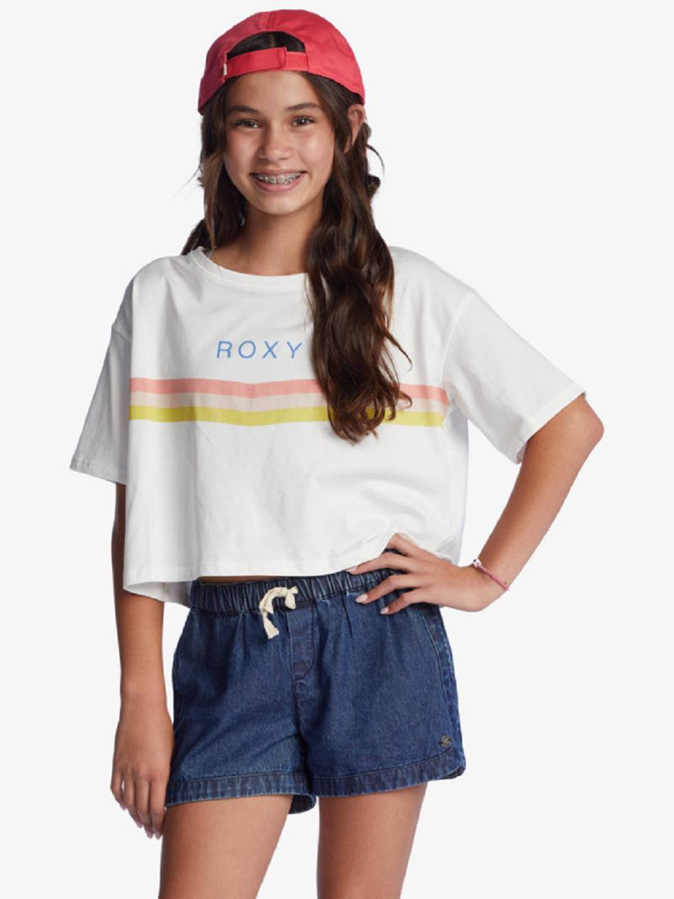 Roxy Dooo It Kids\' T-Shirt White | SG_LW6549