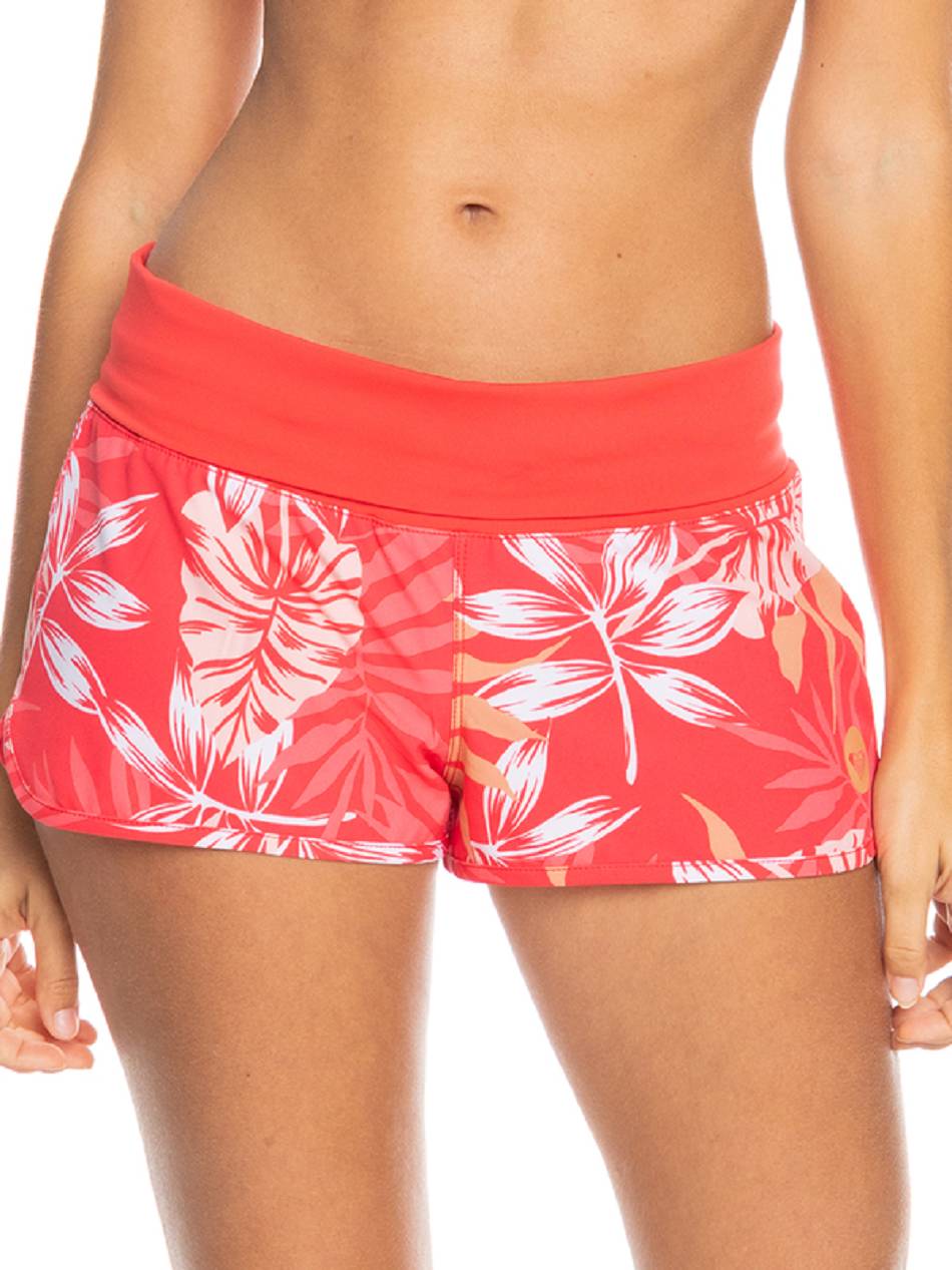 Roxy Endless Summer Women\'s Boardshorts red flower | SG_LW3705