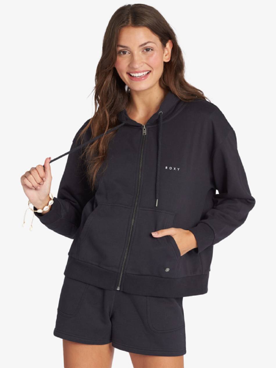 Roxy Evening Hike Women\'s Hoodies Dark Grey | SG_LW8447