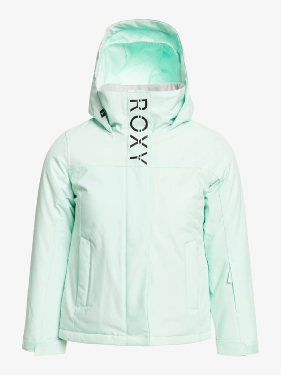 Roxy Galaxy Girl Insulated Kids\' Jackets Light Turquoise | SG_LW6202