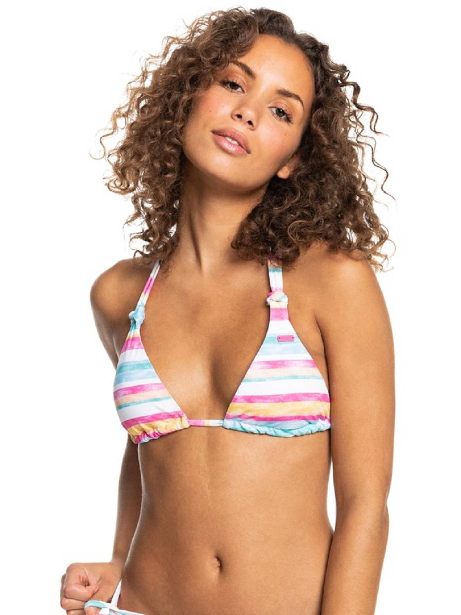 Roxy Island In The Sun Triangle Women\'s Bikini Tops Multicolor Stripes | SG_LW6562