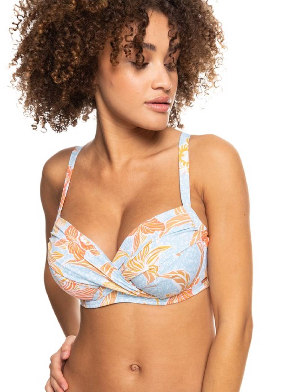 Roxy Island In The Sun Underwire Women\'s Bikini Tops Blue | SG_LW1181