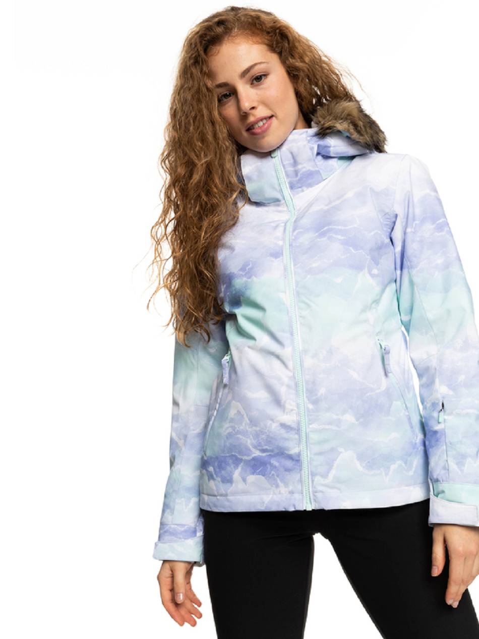 Roxy Jet Ski Insulated Women\'s Snow Jackets Light Turquoise | SG_LW7403