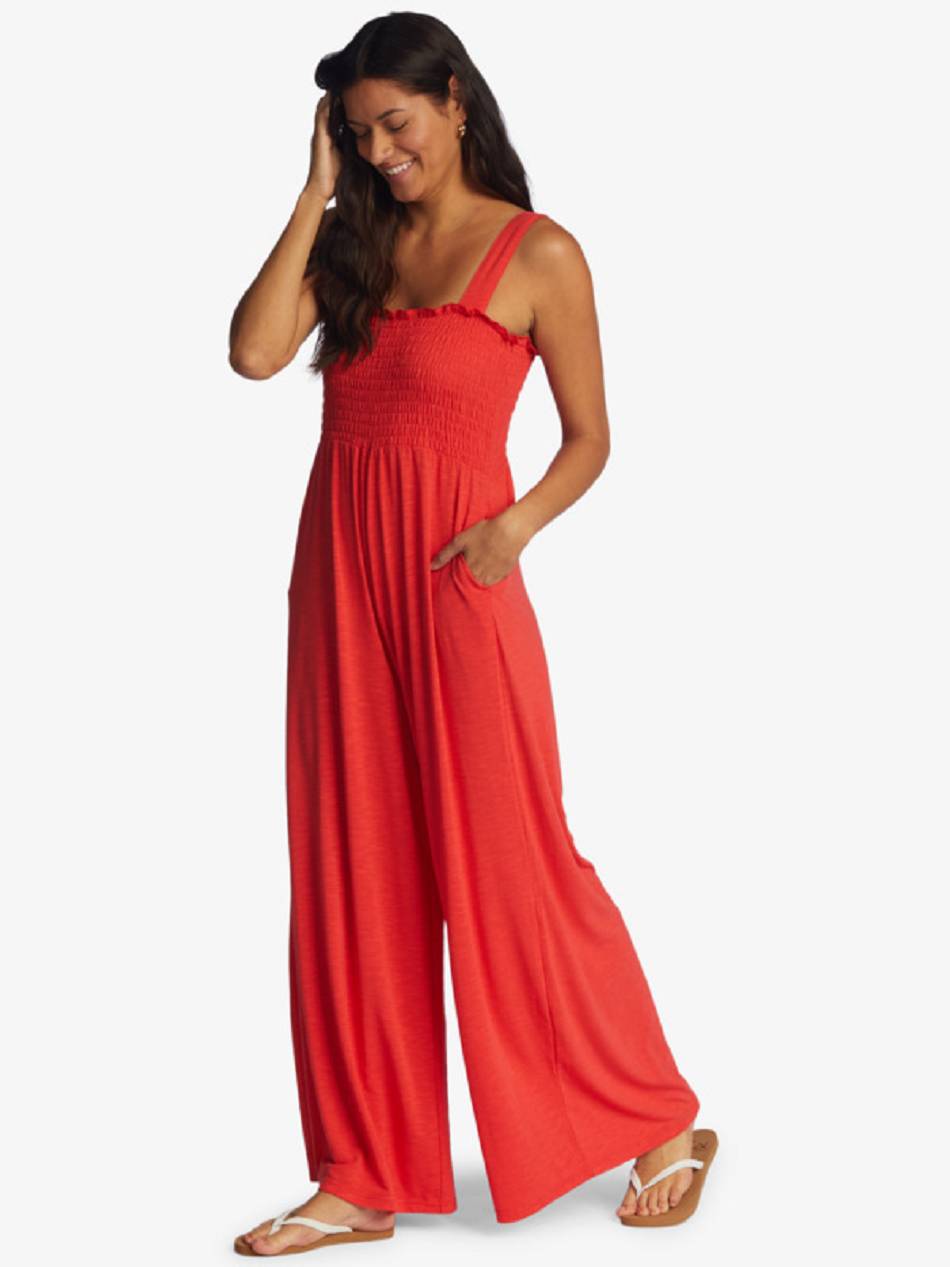 Roxy Just Passing By Strappy Women\'s Jumpsuits Red | SG_LW5376