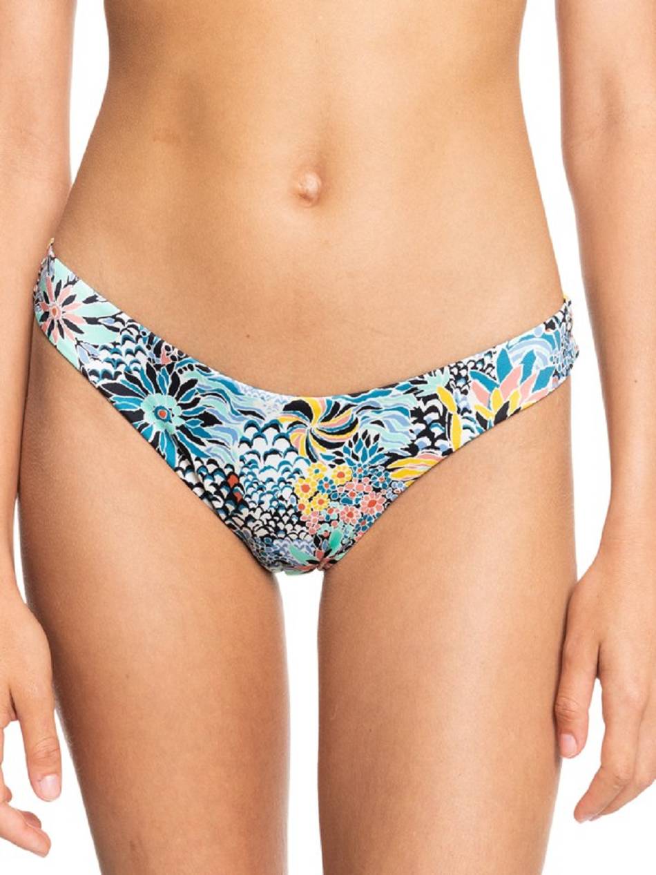 Roxy LIBERTY Marine Bloom Mini Women\'s Bikini Bottoms blue Flower | SG_LW9500