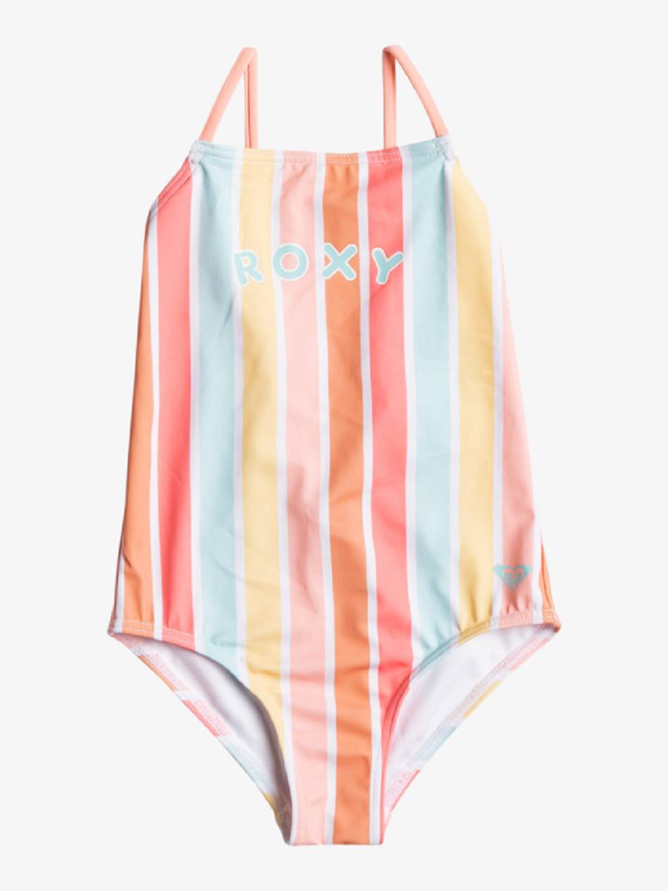 Roxy Lala Stripes Kids\' Swim White Multicolor | SG_LW5842