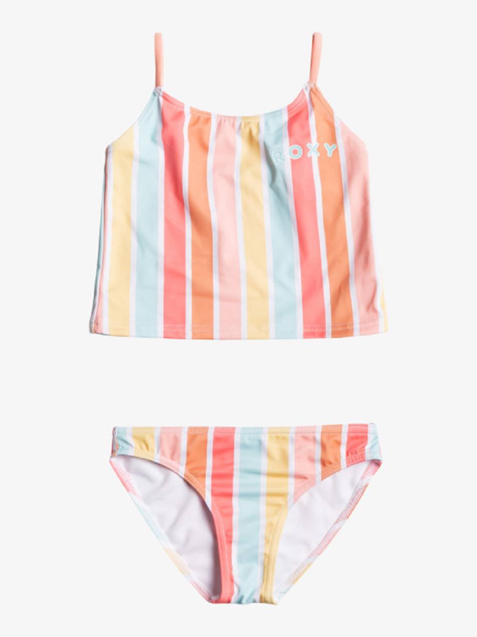 Roxy Lala Stripes Kids\' Swim White Multicolor | SG_LW7223