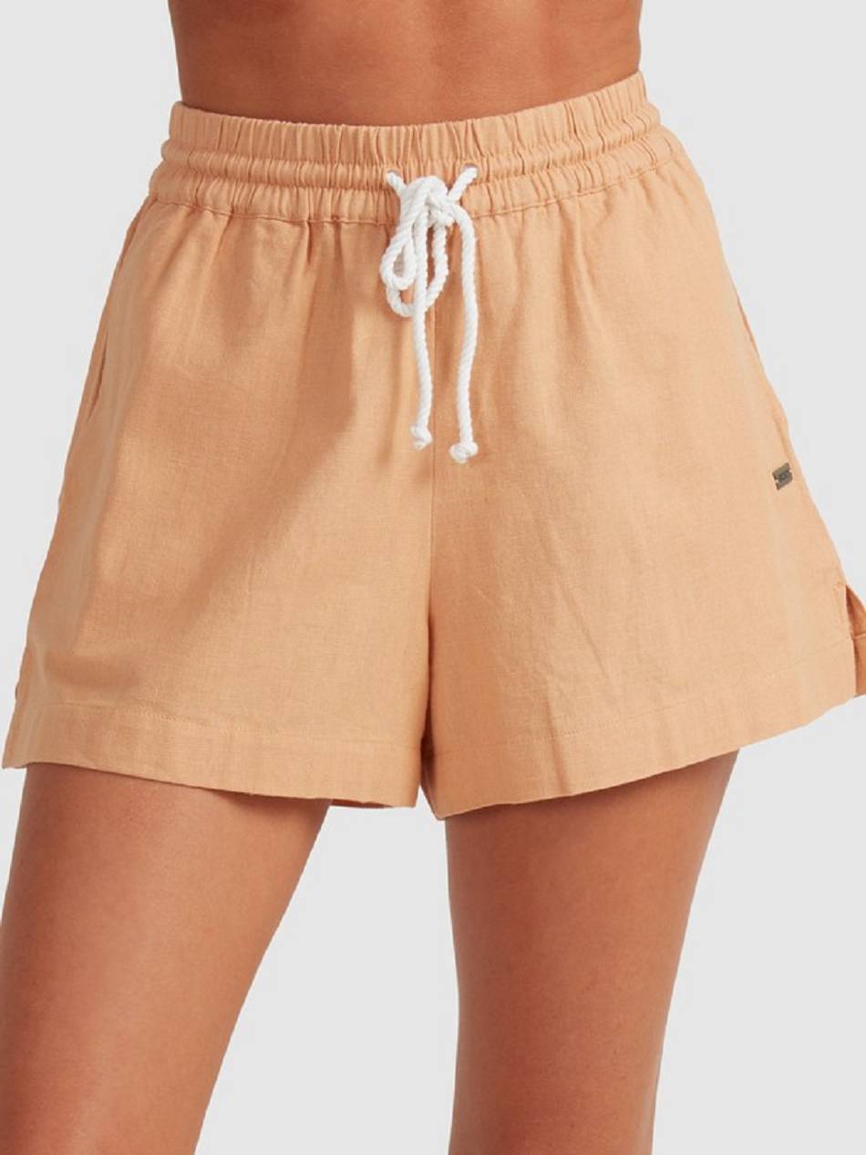 Roxy Lekeitio Beach Women\'s Shorts yellow | SG_LW1300