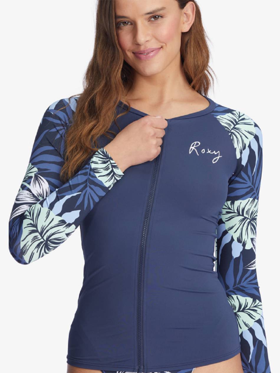 Roxy Long Sleeve Women\'s Rashguards Indigo | SG_LW8320