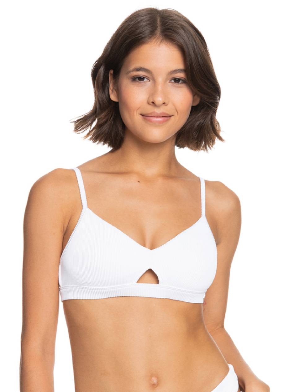 Roxy Love Bralette Women\'s Bikinis White | SG_LW6695