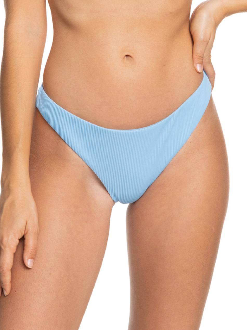 Roxy Love The Baja Cheeky Ribbed Women\'s Bikini Bottoms Blue | SG_LW2163