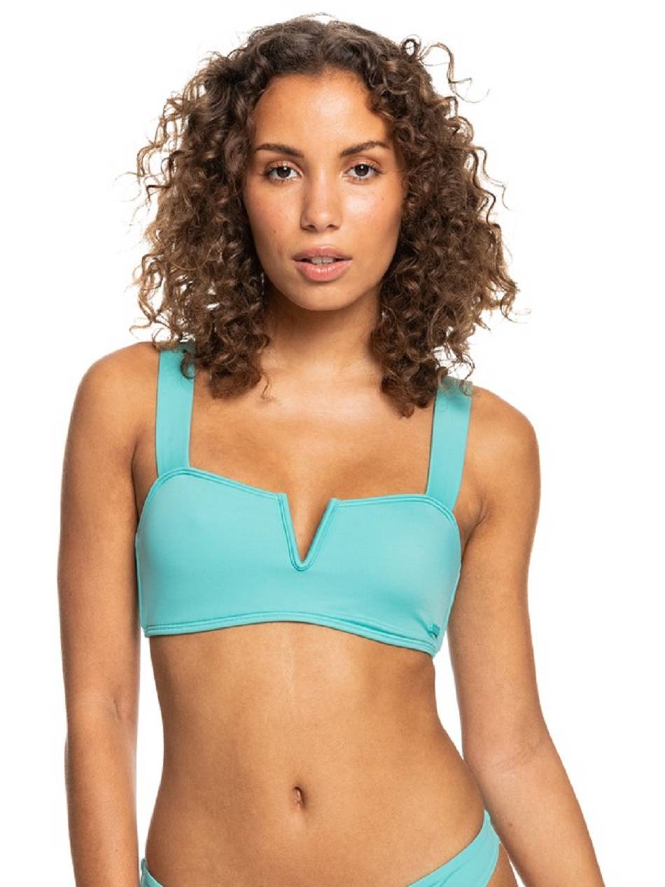 Roxy Love The Coco V Bralette Women\'s Bikini Tops Blue | SG_LW8749