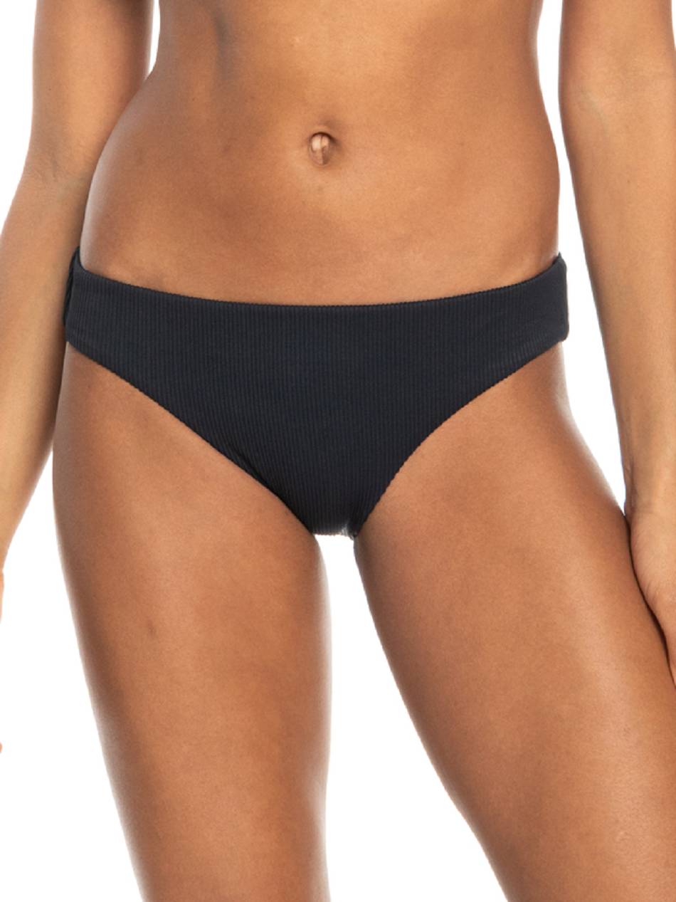 Roxy Love The Comber Hipster Ribbed Women\'s Bikini Bottoms Dark Grey | SG_LW9584