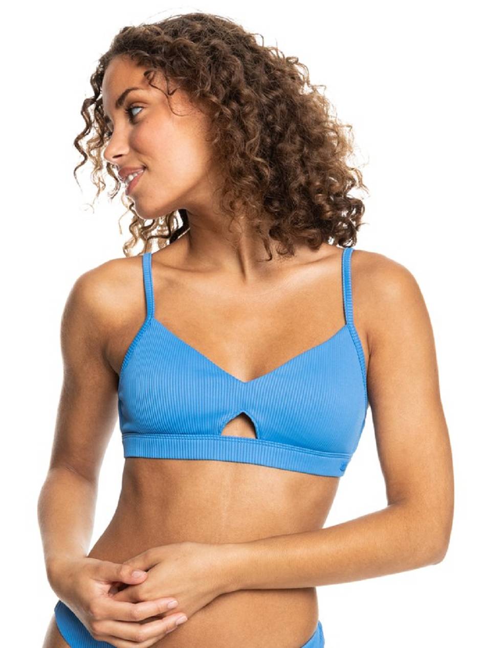 Roxy Love The Cross Step Bralette Women\'s Bikini Tops Blue | SG_LW2465