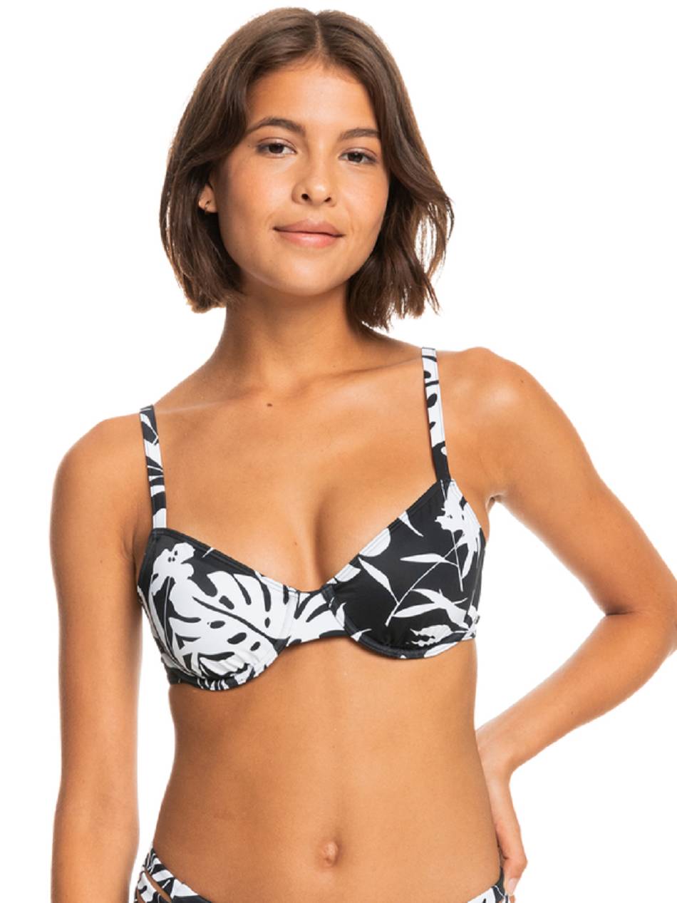 Roxy Love The Muse Underwire Bra Women\'s Bikini Tops Dark Grey | SG_LW1684