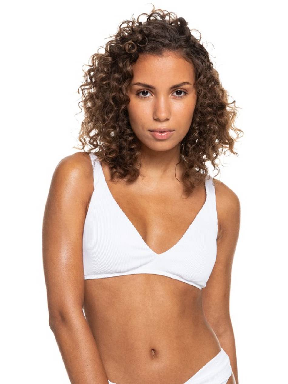 Roxy Love The Oceana Elongated Triangle Women\'s Bikinis White | SG_LW5760