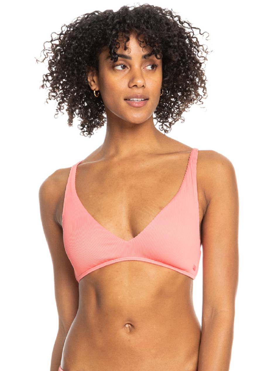 Roxy Love The Oceana Ribbed Triangle Women\'s Bikinis Rose | SG_LW1681