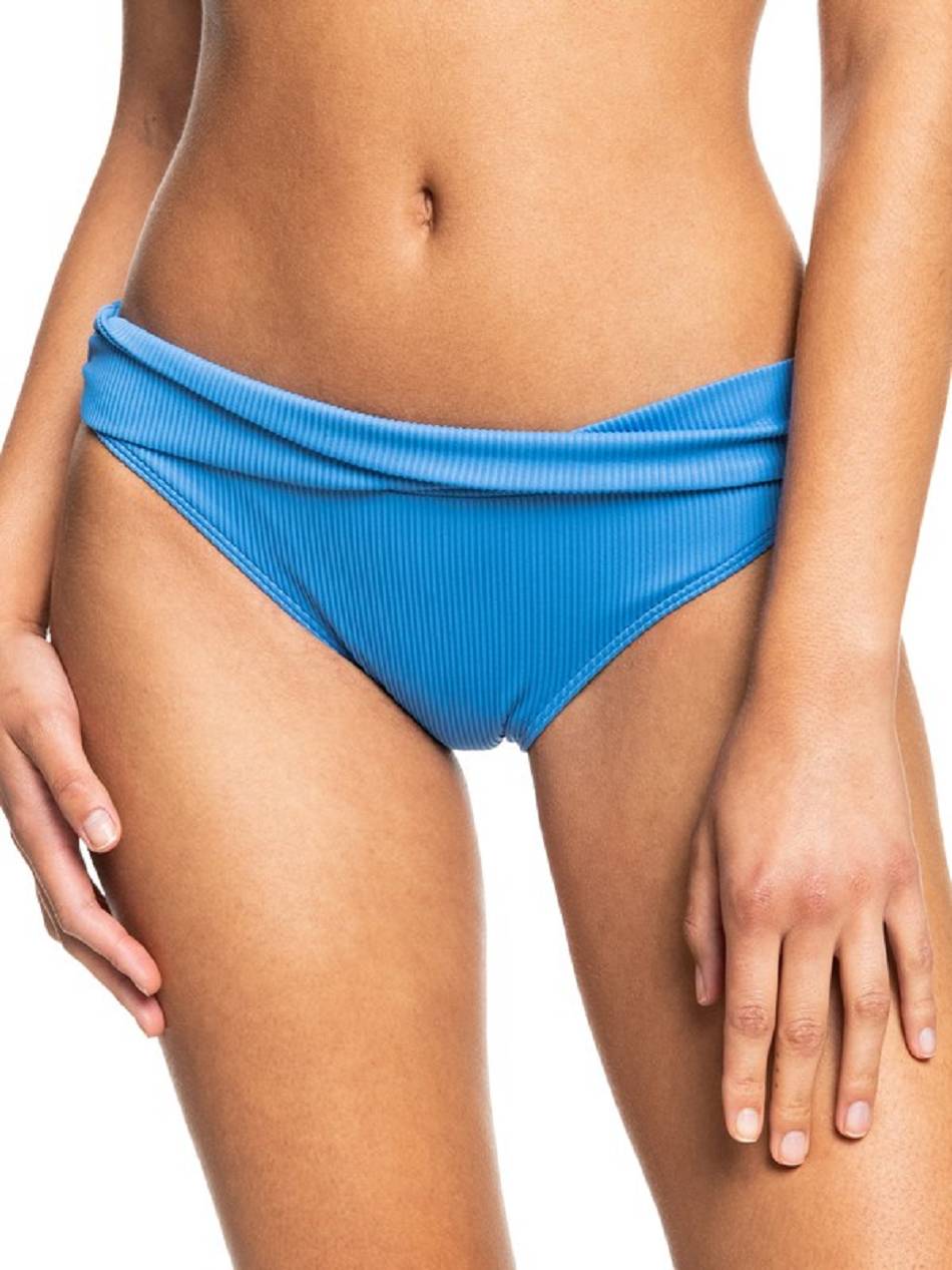 Roxy Love The Sand Swept Moderate Coverage Women\'s Bikini Bottoms Blue | SG_LW1566