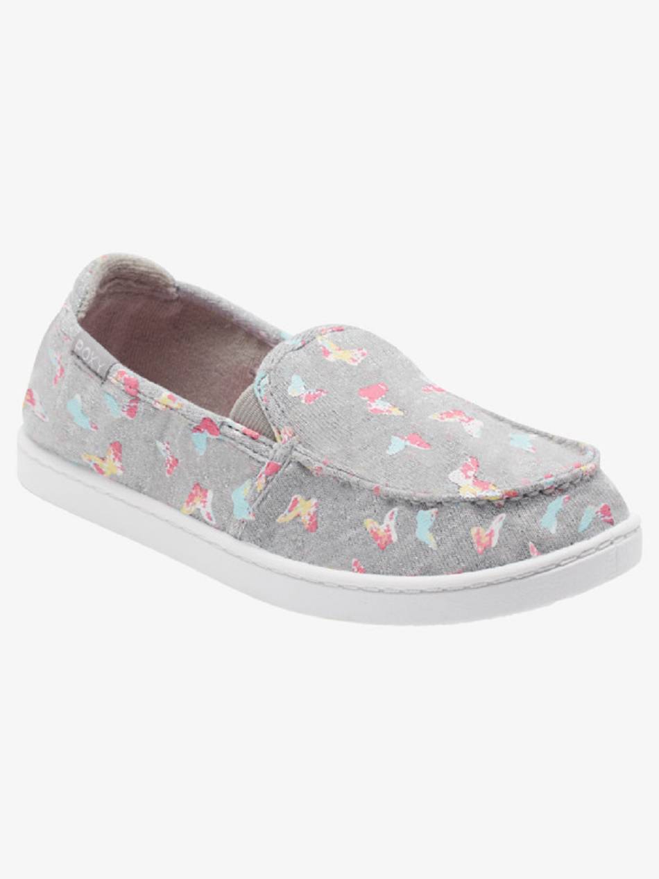 Roxy Minnow Kids\' Sneakers Grey / Pink | SG_LW4747