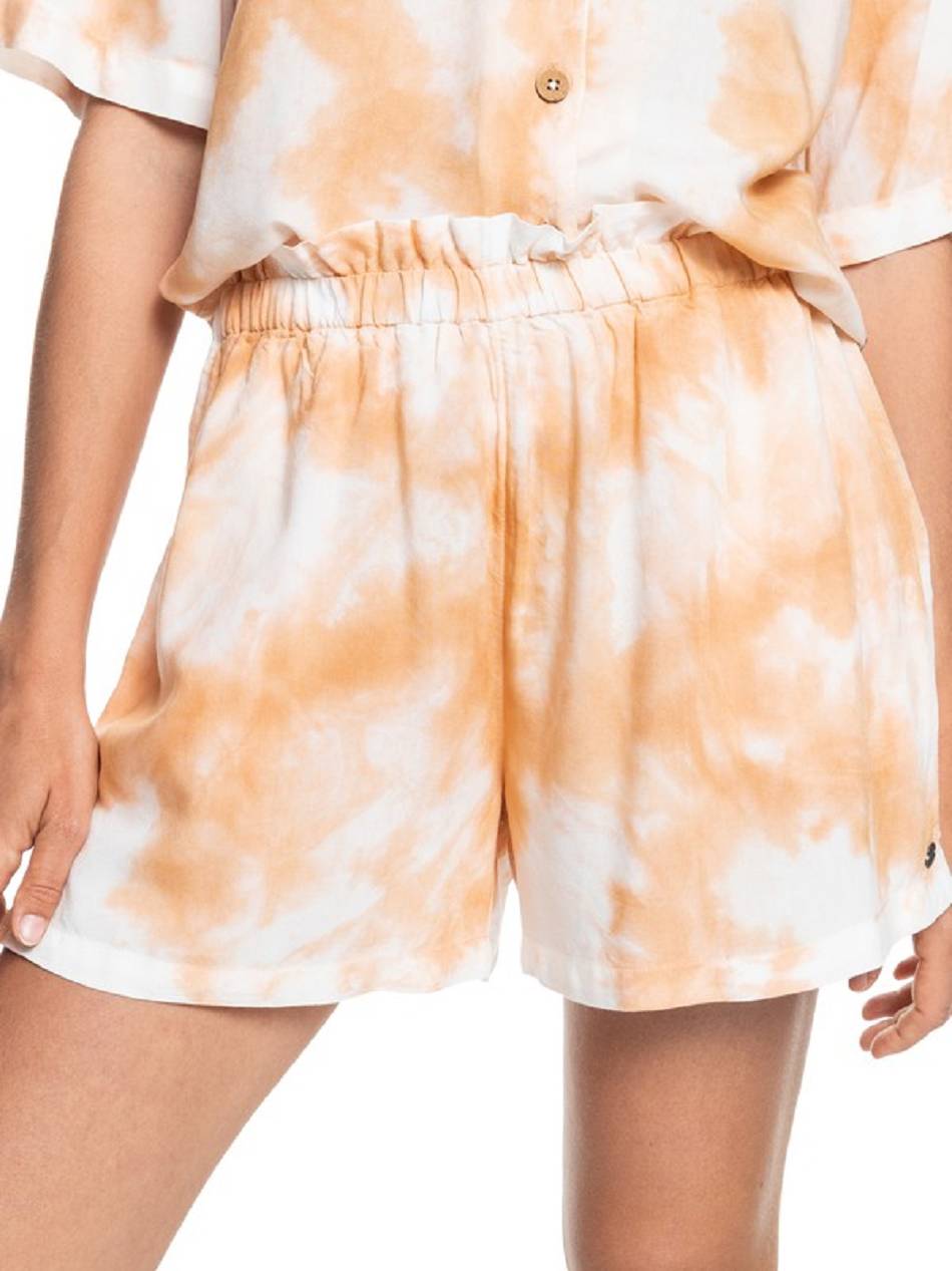 Roxy Miss Most Tie Dye Pajama Women\'s Shorts Beige Wash | SG_LW5097