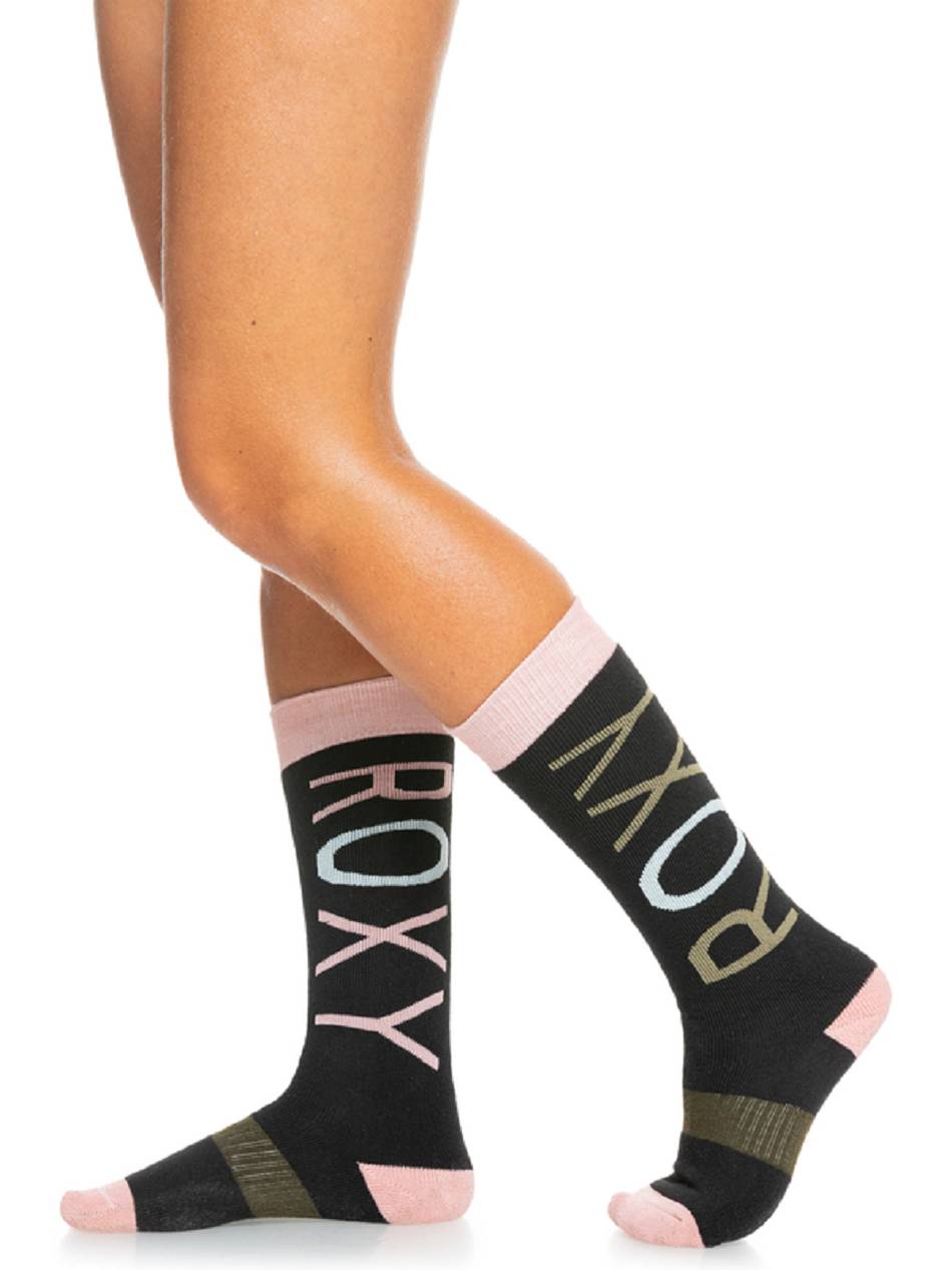 Roxy Misty Women\'s Socks Black | SG_LW9828