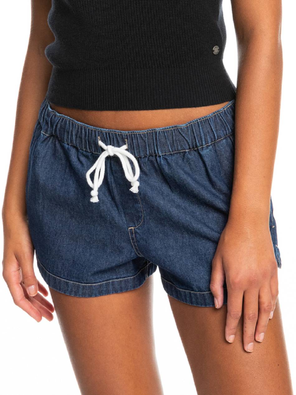 Roxy New Impossible Denim Women\'s Shorts Dark Indigo | SG_LW1655