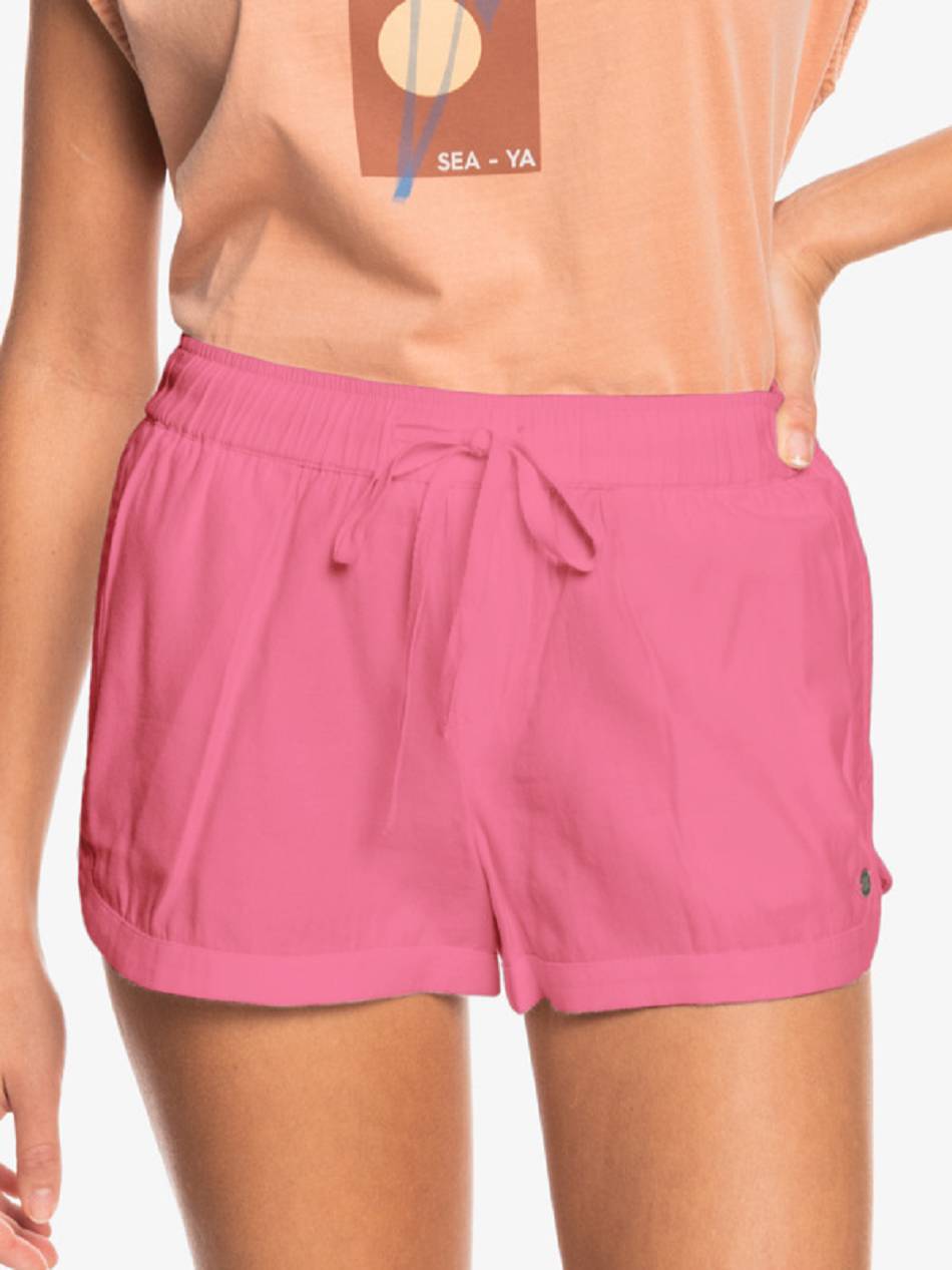 Roxy New Impossible Love Pull-On Beach Women\'s Shorts Rose | SG_LW2321