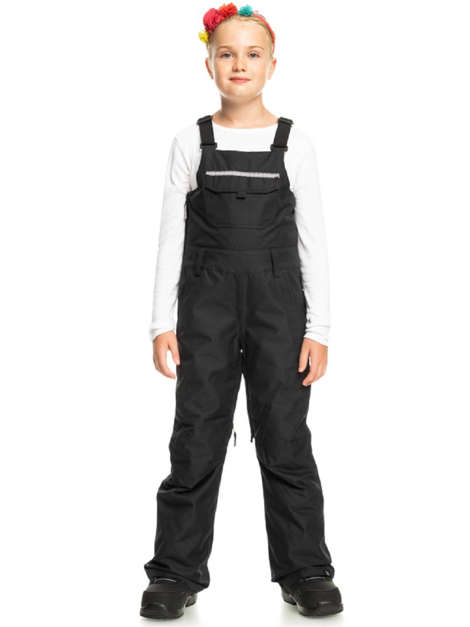 Roxy Non Stop Snow Bib Kids\' Rompers Black | SG_LW7696