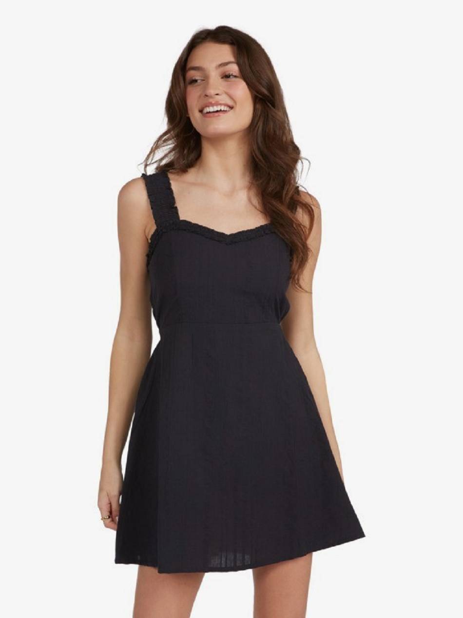 Roxy Not This Time Women\'s Dress Dark Grey | SG_LW7851