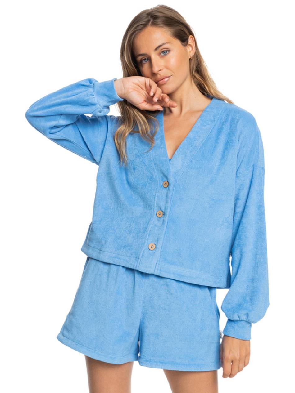 Roxy Organic Button-Front Women\'s Loungewear Blue | SG_LW4698